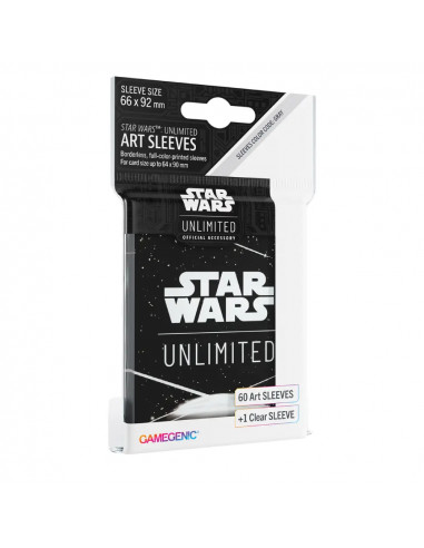 Star Wars Unlimited - Art Sleeves : Card Back White - Fungames