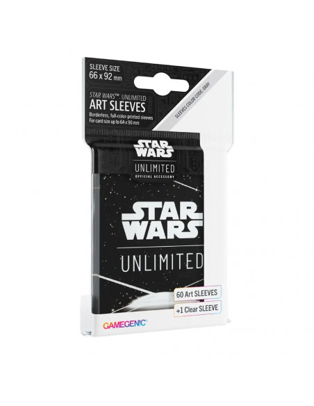 Star Wars Unlimited - Art Sleeves : Card Back White - Fungames