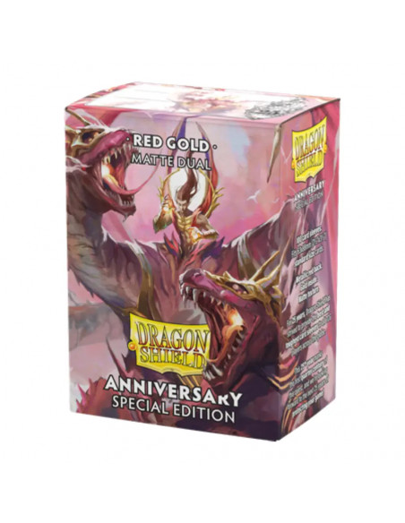 100 Dragon Shield Dual Matte : Pink/Gold- 25ème anniversaire