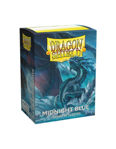 100 Dragon Shield Matte : Midnight Blue