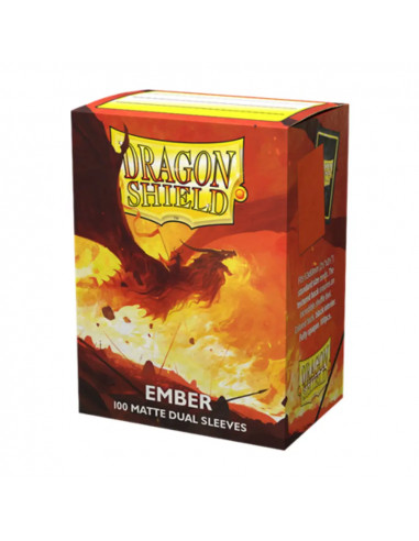 100 Dragon Shield Dual Matte : Ember