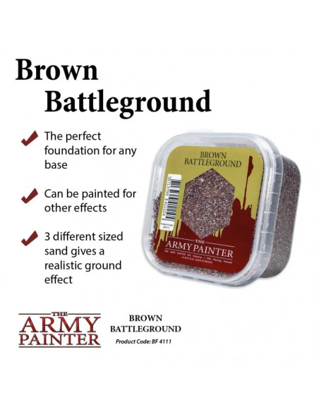 Army Painter : Flocages - Brown Battleground