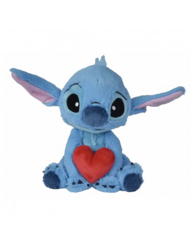 Peluche Stitch avec un Coeur (25cm)