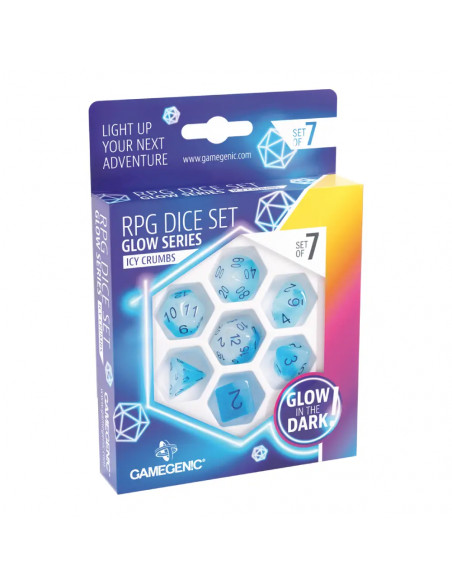 GameGenic : Set de 7 Dés - Icy Crumbs