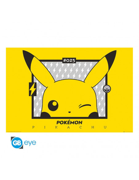 Pokemon - Poster Pikachu Clin d'Oeil (30,5x40,6cm) - Fungames