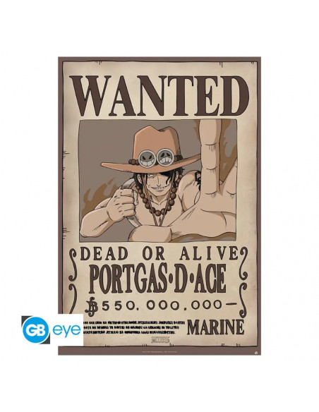 One Piece - Poster Wanted Ace (91,5x61cm)