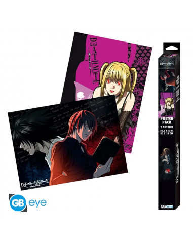 Death Note - Set 2 Posters L vs Light & Misa (52x38cm)