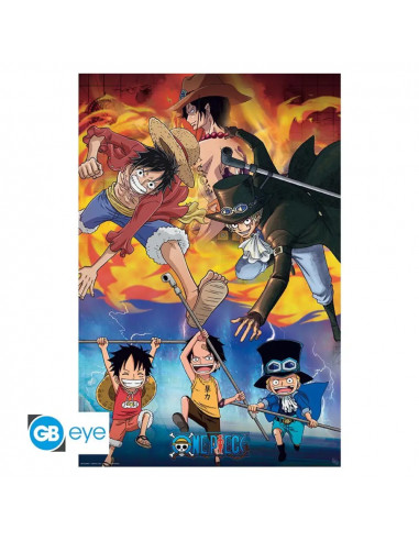 One Piece - Poster Ace Sabo Luffy (91,5x61cm)