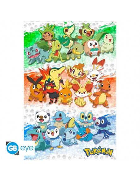 Pokémon - Poster Maxi Premiers Partenaires (91,5x61cm)