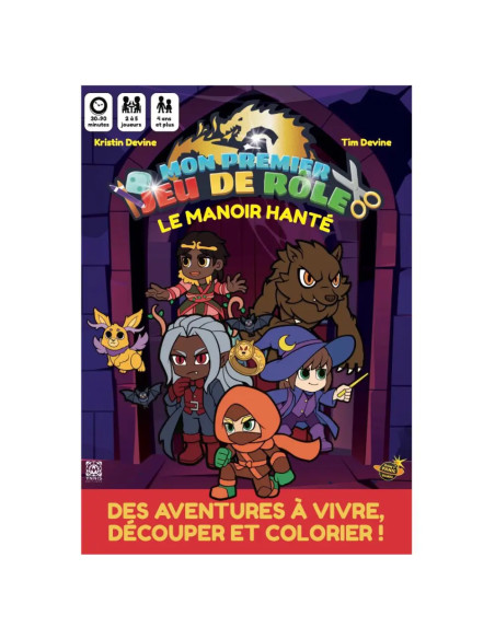 Mon Premier Jeu de Rôle - Une Aventure à Colorier - Manoir Hanté