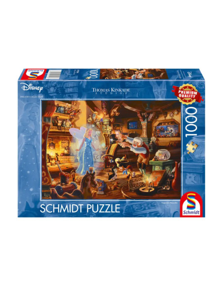 Puzzle 1000 pièces - Disney - Gepetto, Pinocchio et la Fée