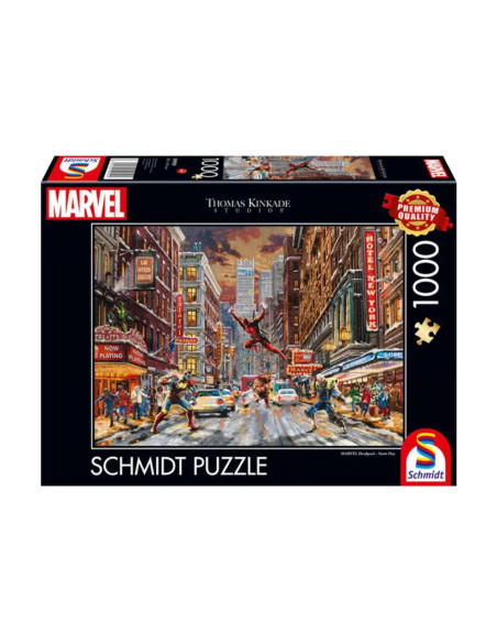 Puzzle 1000 pièces - Marvel Deadpool : Journée enneigée