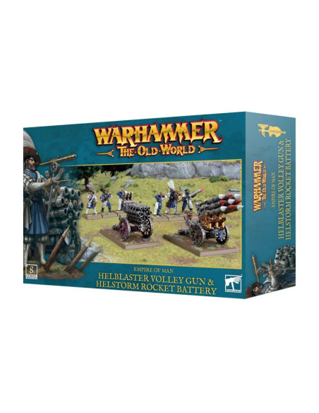 Warhammer - The Old World : Canons à Répétition Feu d'Enfer & Batteries Tonnerre de Feu