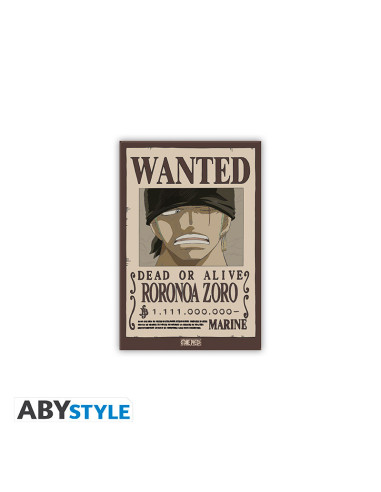 Aimant One Piece - Wanted Zoro