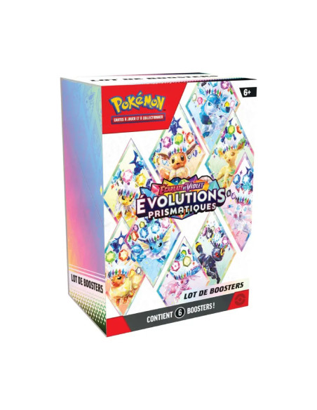 Pokémon EV8.5 - Evolutions Prismatiques : Bundle de 6 Boosters