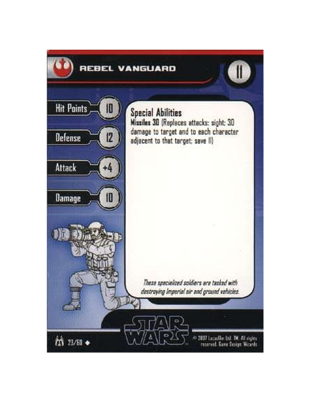 23/60 Rebel Vanguard FORCE UNLEASHED unco