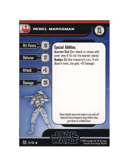 20/60 Rebel Marksman FORCE UNLEASHED unco