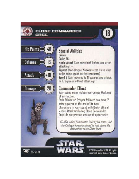 24/60 Depa Billaba CHAMPION OF THE FORCE rare