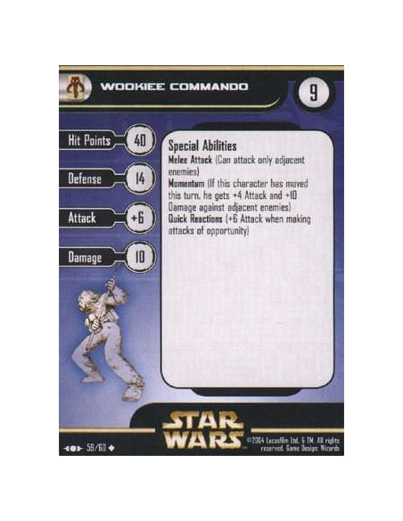 59/60 Wookie Commando CLONE STRIKE unco - Star Wars Mini/Clone Strike