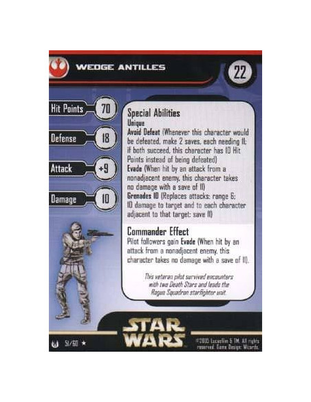 51/60 Wedge Antilles UNIVERSE rare