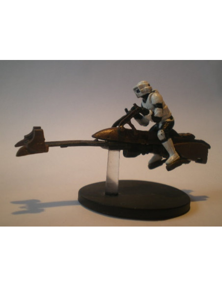 34/60 Scout Trooper on Speeder Bike REBEL STORM very rare