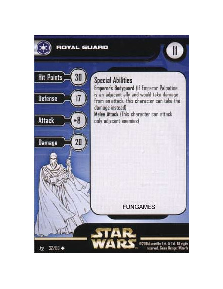 32/60 Royal Guard REBEL STORM unco - Star Wars Mini/Rebel Storm