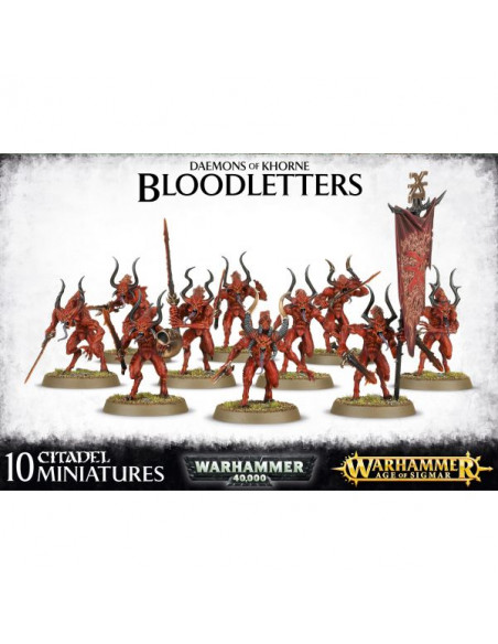 AoS - W40K - Chaos Daemons : Khorne - Bloodletters