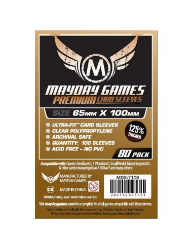 Protège Cartes SPECIAL ORDER CUSTOM (67 x 120 mm) x75  MAYDAY GAMES