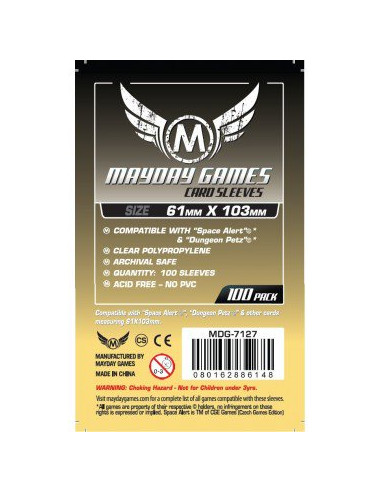 Protège Cartes Magnum Card Sleeves - 61x103mm - 100p (x100) MAYDAY GAMES