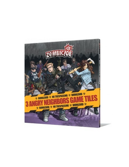 Zombicide : 3 Angry Neighbors Game Tiles - Tous les jeux - Fungames